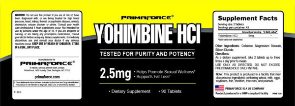 Primaforce-Yohimbine HCL